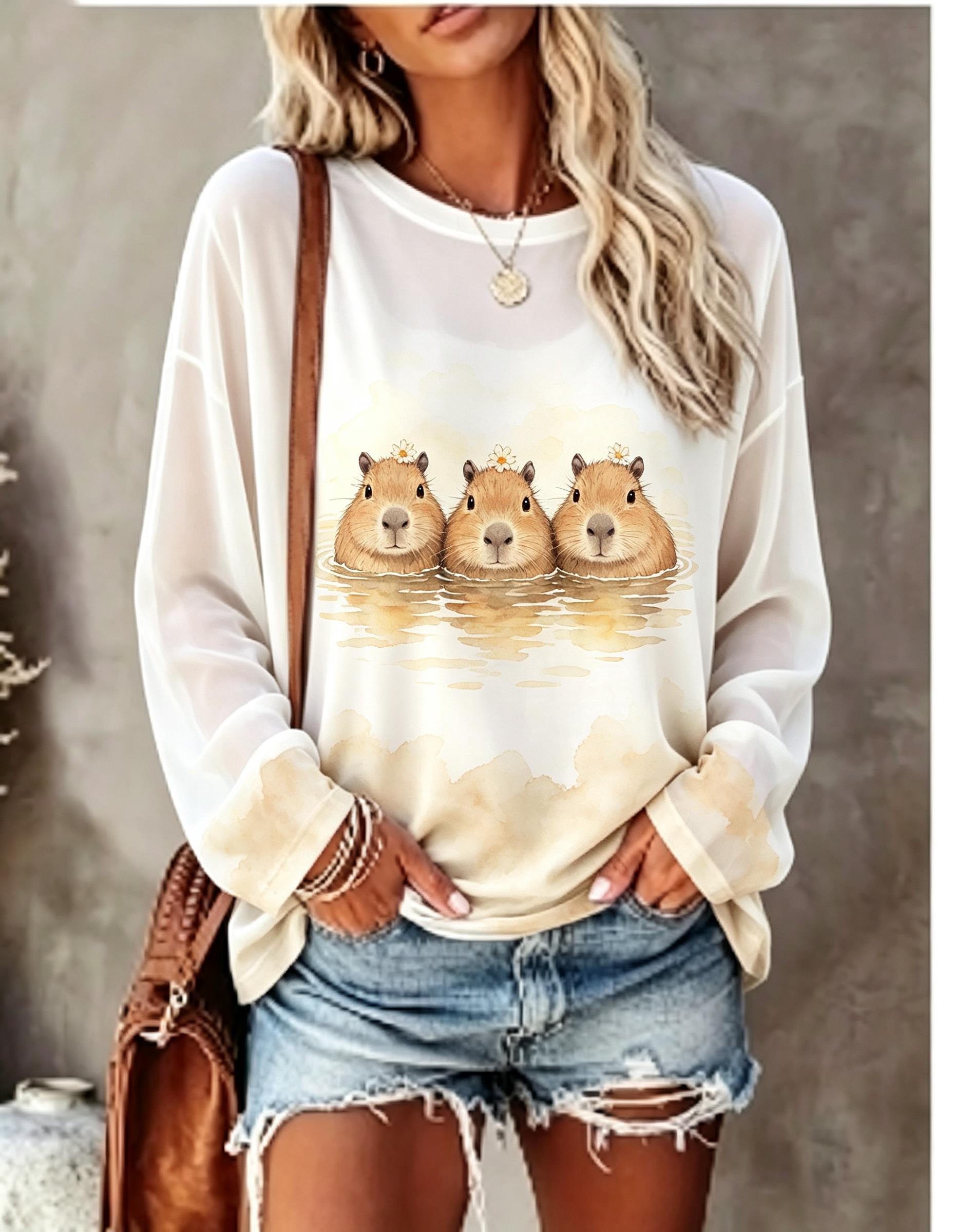 Camiseta de manga comprida par - T-Shirts avaliação e preço